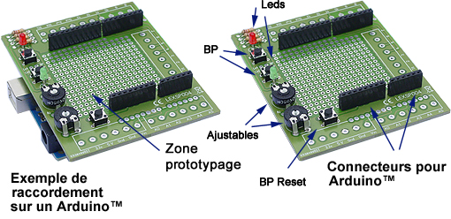 prototypage à monter Shield Bornier pour Arduino Nano DIY non soudé 