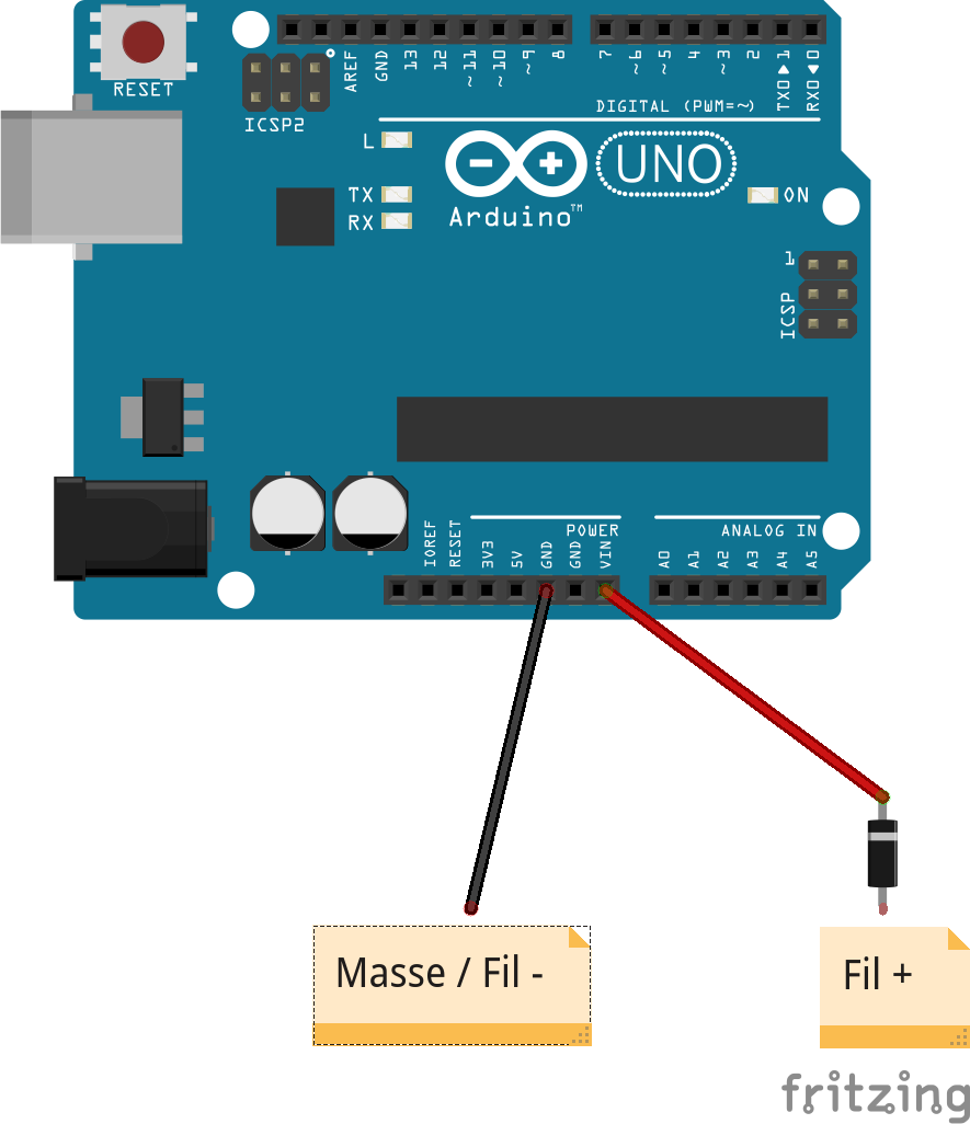 LOCODUINO - Comment alimenter l'Arduino sans ordinateur ?