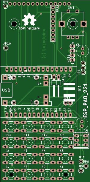 Circuit imprimé coté composants