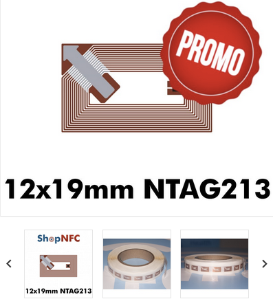 Figure 3 : étiquette autocollante NTAG213