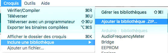 Figure 8. Ajouter la bibliothèque