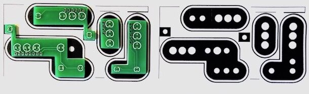 Figure 7 : Positionnement des circuits imprimés sur les cibles imprimées