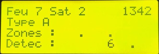 Test du signal 7 sur le satellite 2 : avertissement