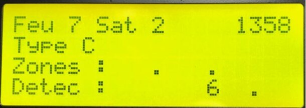 Test du signal 7 sur le satellite 2 : carré