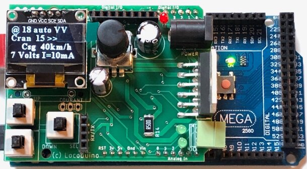 Figure 1 bis : Un aperçu de cette centrale sur un Arduino MEGA