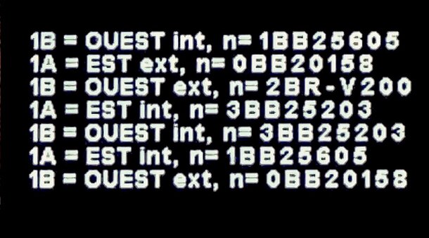 Figure 17 - messages Can visualisés sur un testeur (maison) de réseau Can