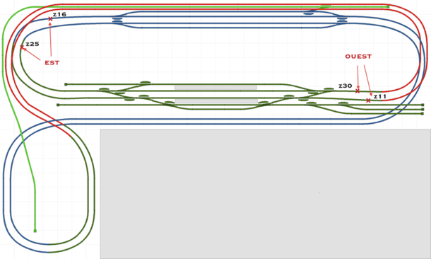 Figure 11 : disposition des capteurs et zones concernées