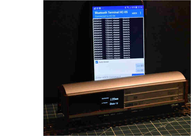 Figure 24 : Réception des données sur Android Terminal Bluetooth