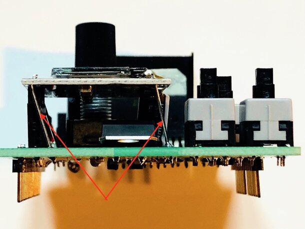 Figure 25 : pattes de fixation de l'Oled