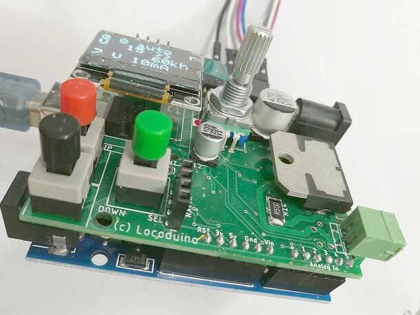 Figure 1 : Un aperçu de cette centrale sur un Arduino UNO