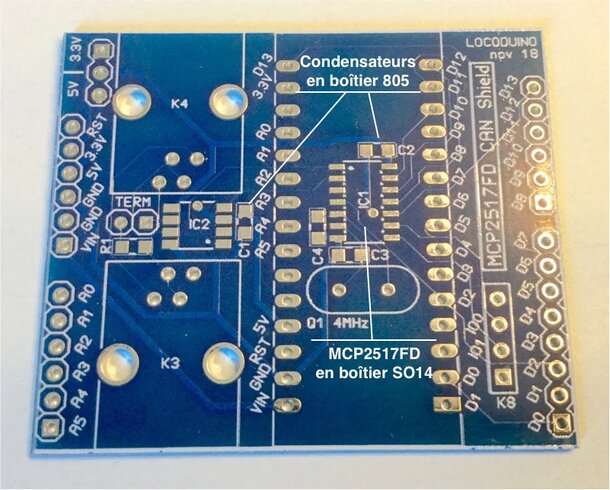 Figure 4 : le Shield MCP2517
