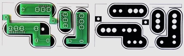 Figure 7 : Positionnement des circuits imprimés sur les cibles imprimées