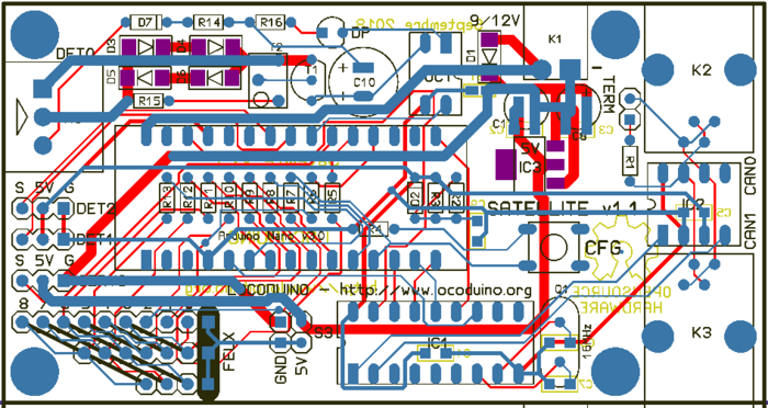Figure 5 bis : une autre vue de l'implantation des composants